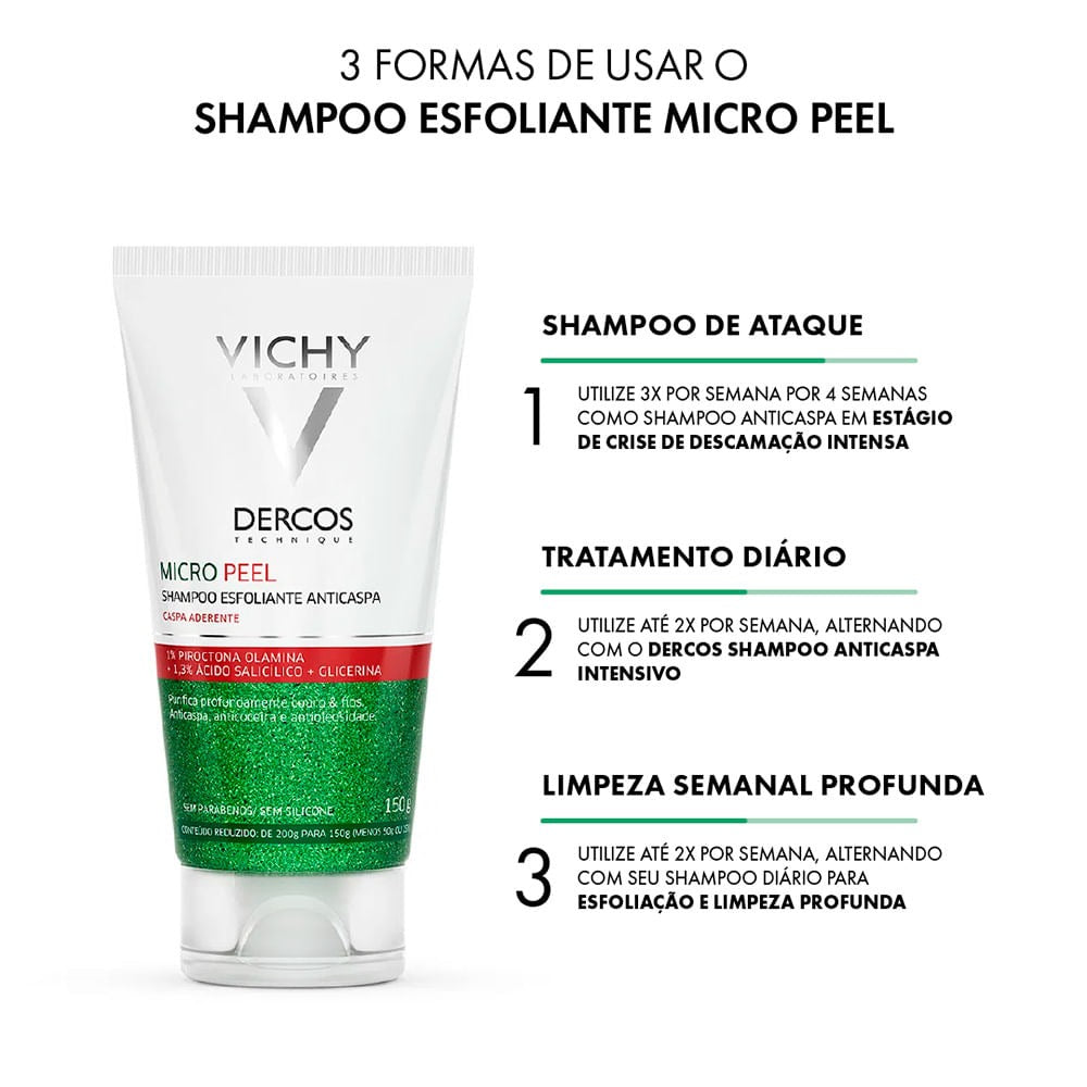 Vichy Dercos Micro Peel – Shampoo Esfoliante – 150ml